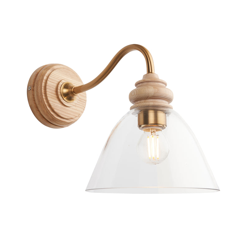 Cotswold 1 Wall Light Natural Ash from SSS Home Needs - Wall lighting Ireland