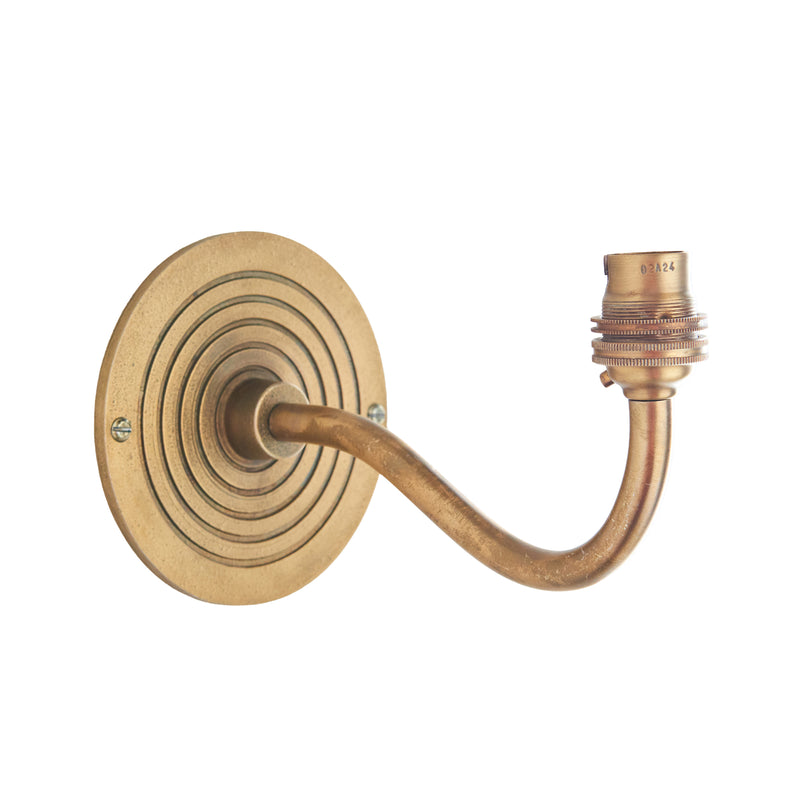 Ripple Curve Wall Light Antique Brass from SSS Home Needs - Wall lighting Ireland