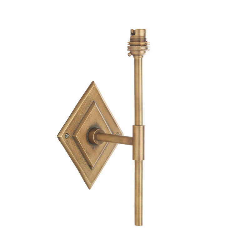 Diamond Tall Wall Light Antique Brass from SSS Home Needs - Wall lighting Ireland