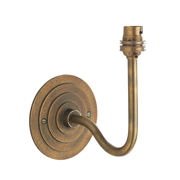Halo Swan Wall Light Antique Brass from SSS Home Needs - Wall lighting Ireland