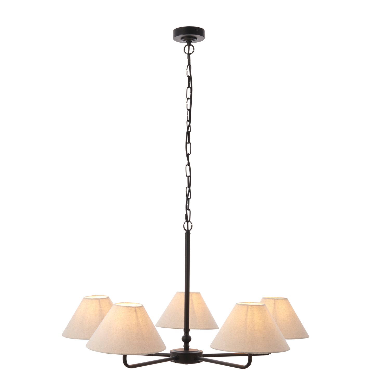 Lille 5 Pendant Light - Matt Black from SSS Home Needs - Pendant lighting Ireland