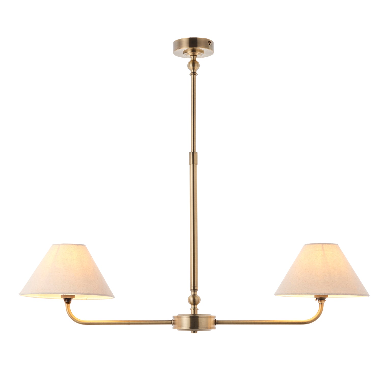 Lille 2 Pendant Light - Antique Brass from SSS Home Needs - Pendant lighting Ireland