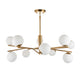 Aaron 10 Pendant Light - Brushed Aged Brass from SSS Home Needs - Pendant lighting Ireland