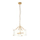 Keller 4 Pendant Light - Brushed Aged Brass from SSS Home Needs - Pendant lighting Ireland