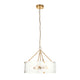 Keller 6 Pendant Light - Brushed Aged Brass from SSS Home Needs - Pendant lighting Ireland
