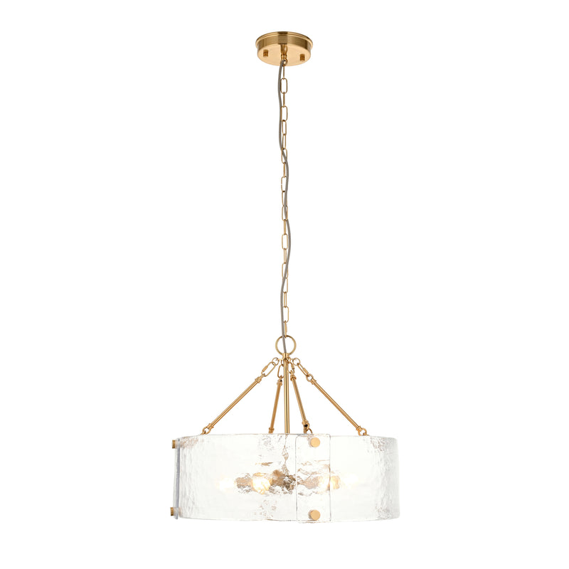 Keller 6 Pendant Light - Brushed Aged Brass from SSS Home Needs - Pendant lighting Ireland