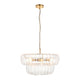 Montrose 6 Pendant Light - Brushed Aged Brass from SSS Home Needs - Pendant lighting Ireland