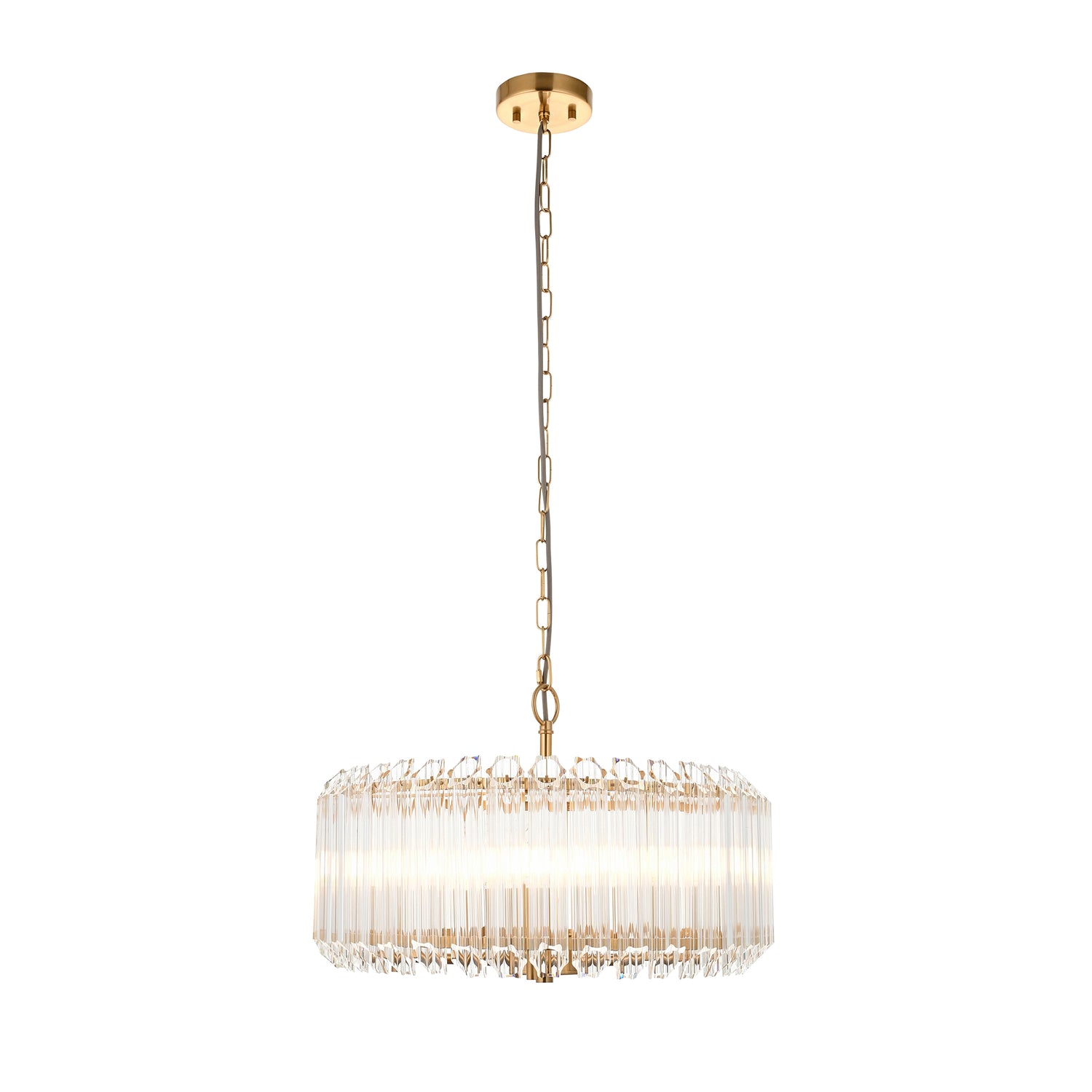 Valentina 5 Pendant Light - Brushed Aged Brass from SSS Home Needs - Pendant lighting Ireland