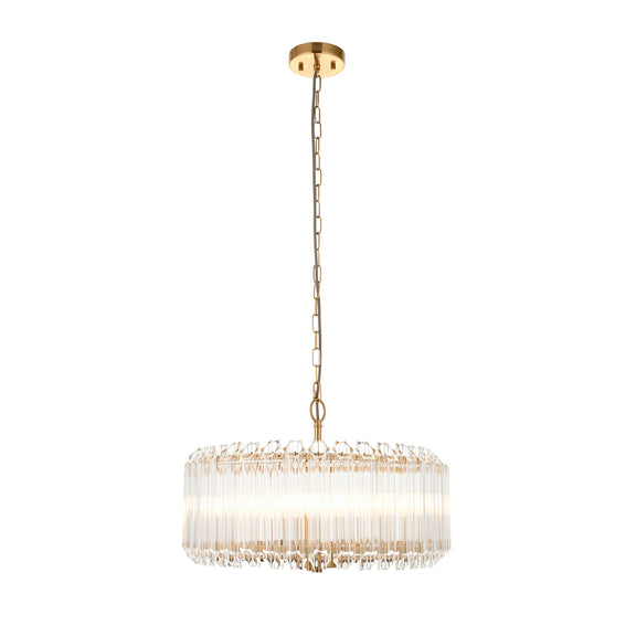 Valentina 5 Pendant Light - Brushed Aged Brass from SSS Home Needs - Pendant lighting Ireland