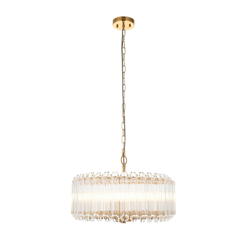 Valentina 5 Pendant Light - Brushed Aged Brass from SSS Home Needs - Pendant lighting Ireland