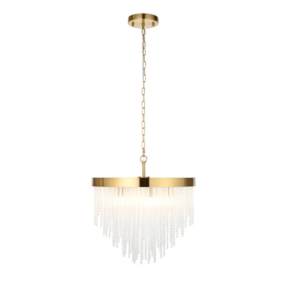 Anistoria 5 Pendant Light - Brushed Aged Brass from SSS Home Needs - Pendant lighting Ireland