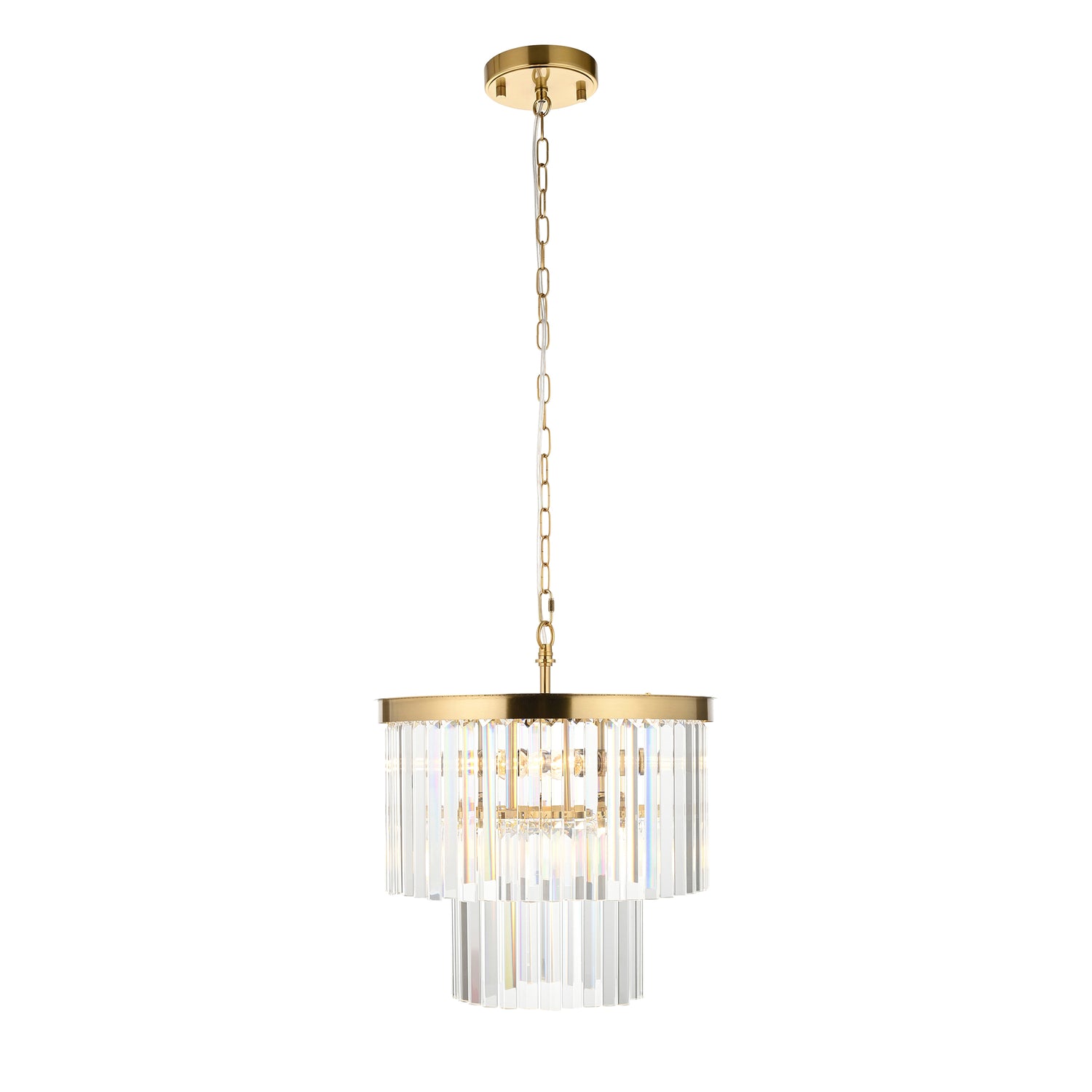 Conaston 4 Pendant Light - Brushed Aged Brass from SSS Home Needs - Pendant lighting Ireland