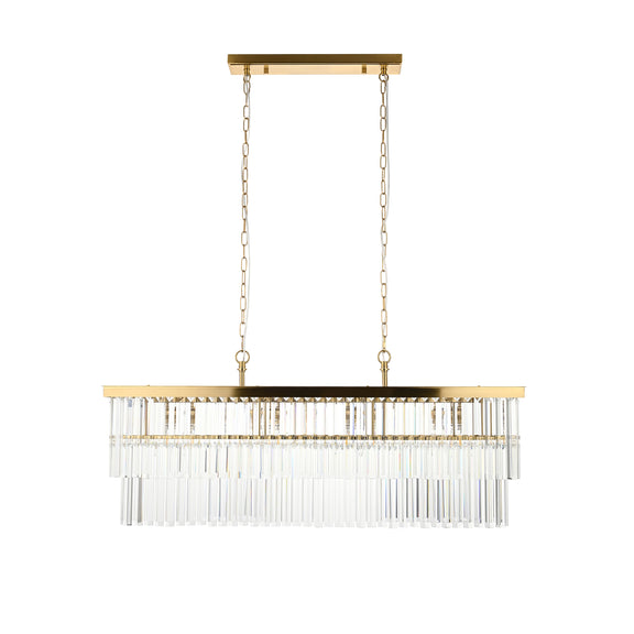 Conaston 4 Bar Pendant Light - Brushed Aged Brass from SSS Home Needs - Pendant lighting Ireland