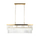 Conaston 4 Bar Pendant Light - Brushed Aged Brass from SSS Home Needs - Pendant lighting Ireland