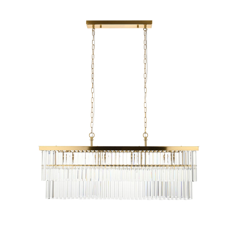 Conaston 4 Bar Pendant Light - Brushed Aged Brass from SSS Home Needs - Pendant lighting Ireland