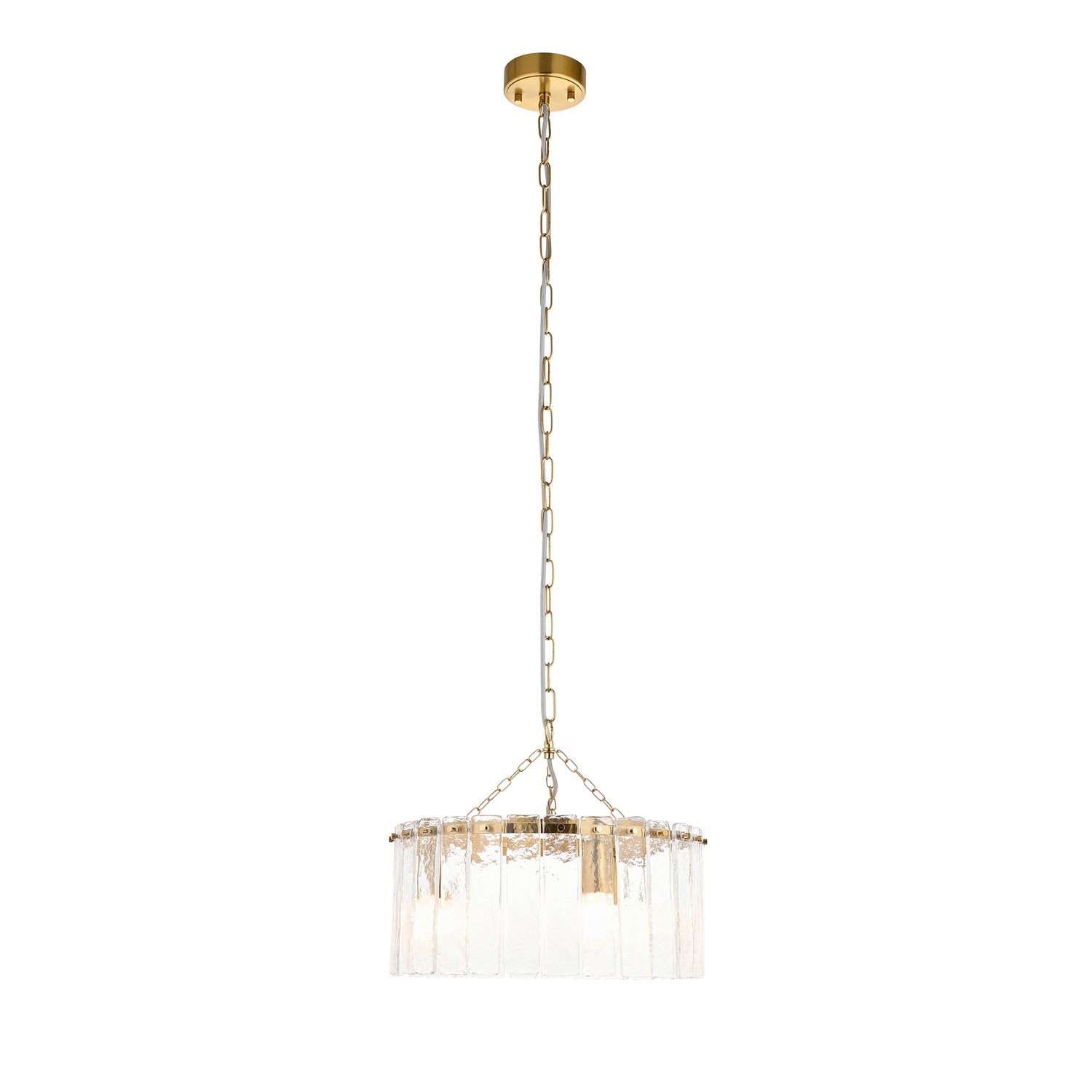 Karine 3 Pendant Light - Brushed Aged Brass from SSS Home Needs - Pendant lighting Ireland