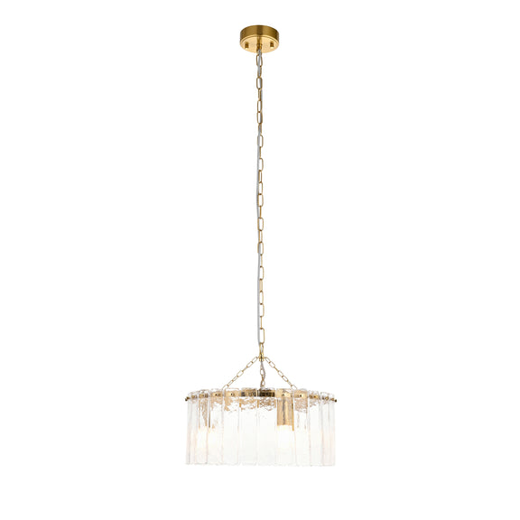 Karine 3 Pendant Light - Brushed Aged Brass from SSS Home Needs - Pendant lighting Ireland