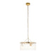 Karine 3 Pendant Light - Brushed Aged Brass from SSS Home Needs - Pendant lighting Ireland