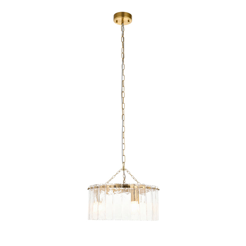 Karine 3 Pendant Light - Brushed Aged Brass from SSS Home Needs - Pendant lighting Ireland
