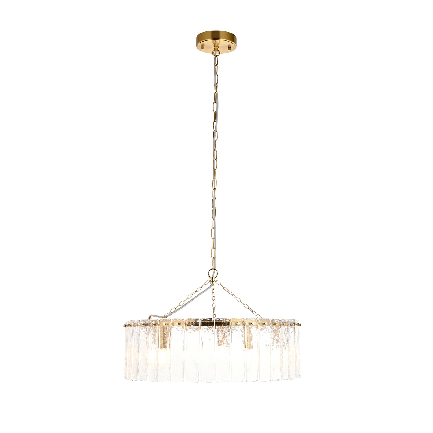 Karine 5 Pendant Light - Brushed Aged Brass from SSS Home Needs - Pendant lighting Ireland