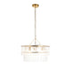 Karine 5 Tiered Pendant Light - Brushed Aged Brass from SSS Home Needs - Pendant lighting Ireland