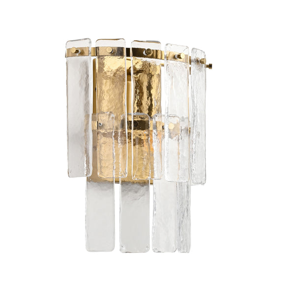Karine Wall Light Brushed Aged Brass from SSS Home Needs - Wall lighting Ireland