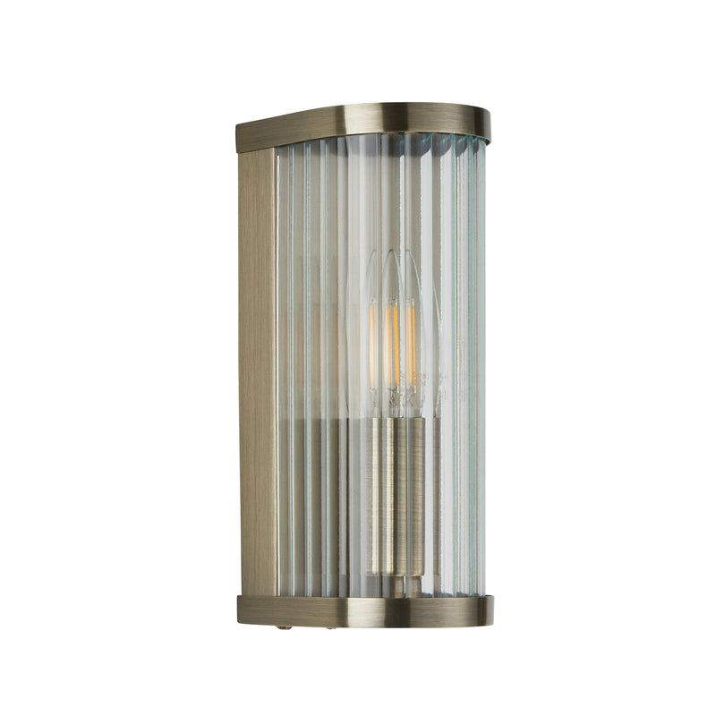 Ridgeton 1 Wall Light Antique Brass from SSS Home Needs - Wall lighting Ireland