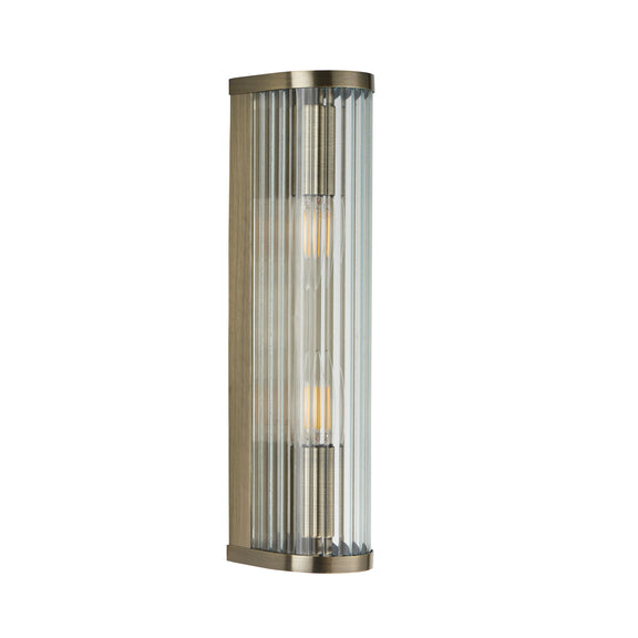 Ridgeton 2 Wall Light Antique Brass from SSS Home Needs - Wall lighting Ireland