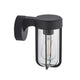 Lucca Wall Light Textured Black & Clear Glass from SSS Home Needs - Wall lighting Ireland