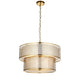 Cordero 6 Pendant Light - Gold White from SSS Home Needs - Pendant lighting Ireland