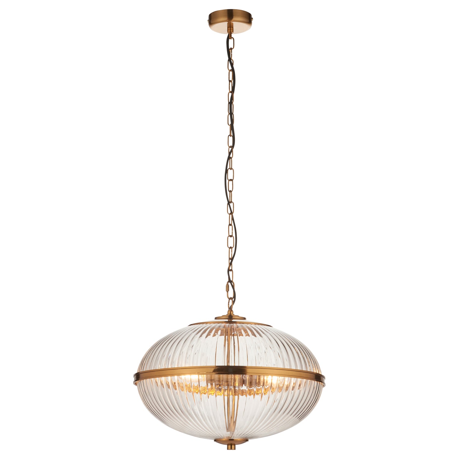 Somerset 3 Pendant Light - Vintage Brass from SSS Home Needs - Pendant lighting Ireland