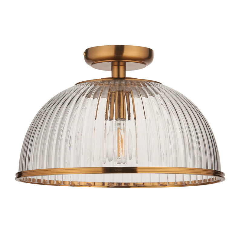 Somerset Domed Ceiling Light - Vintage Brass from SSS Home Needs - Ceiling lighting Ireland