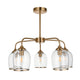 Ashcroft 5 Pendant Light - Brushed Aged Brass from SSS Home Needs - Pendant lighting Ireland