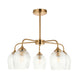 Ashcroft Ribbed 5 Pendant Light - Brushed Aged Brass from SSS Home Needs - Pendant lighting Ireland