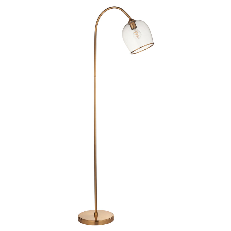 Ashcroft Floor Light - Brushed Aged Brass from SSS Home Needs - Floor lighting Ireland