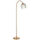 Ashcroft Ribbed Floor Light - Brushed Aged Brass from SSS Home Needs - Floor lighting Ireland