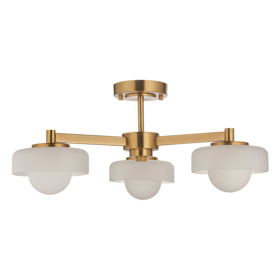 Boss Ceiling Light - Brushed Aged Brass from SSS Home Needs - Ceiling lighting Ireland