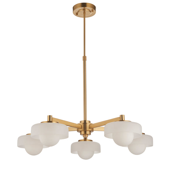 Boss 5 Pendant Light - Brushed Aged Brass from SSS Home Needs - Pendant lighting Ireland
