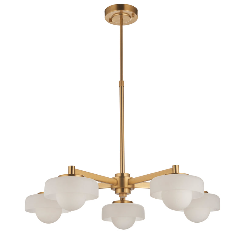 Boss 5 Pendant Light - Brushed Aged Brass from SSS Home Needs - Pendant lighting Ireland