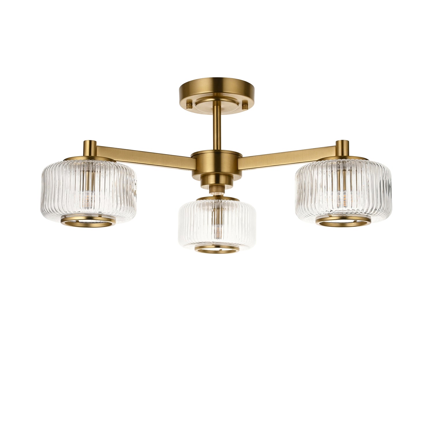 Stamford Ceiling Light - Brushed Aged Brass from SSS Home Needs - Ceiling lighting Ireland