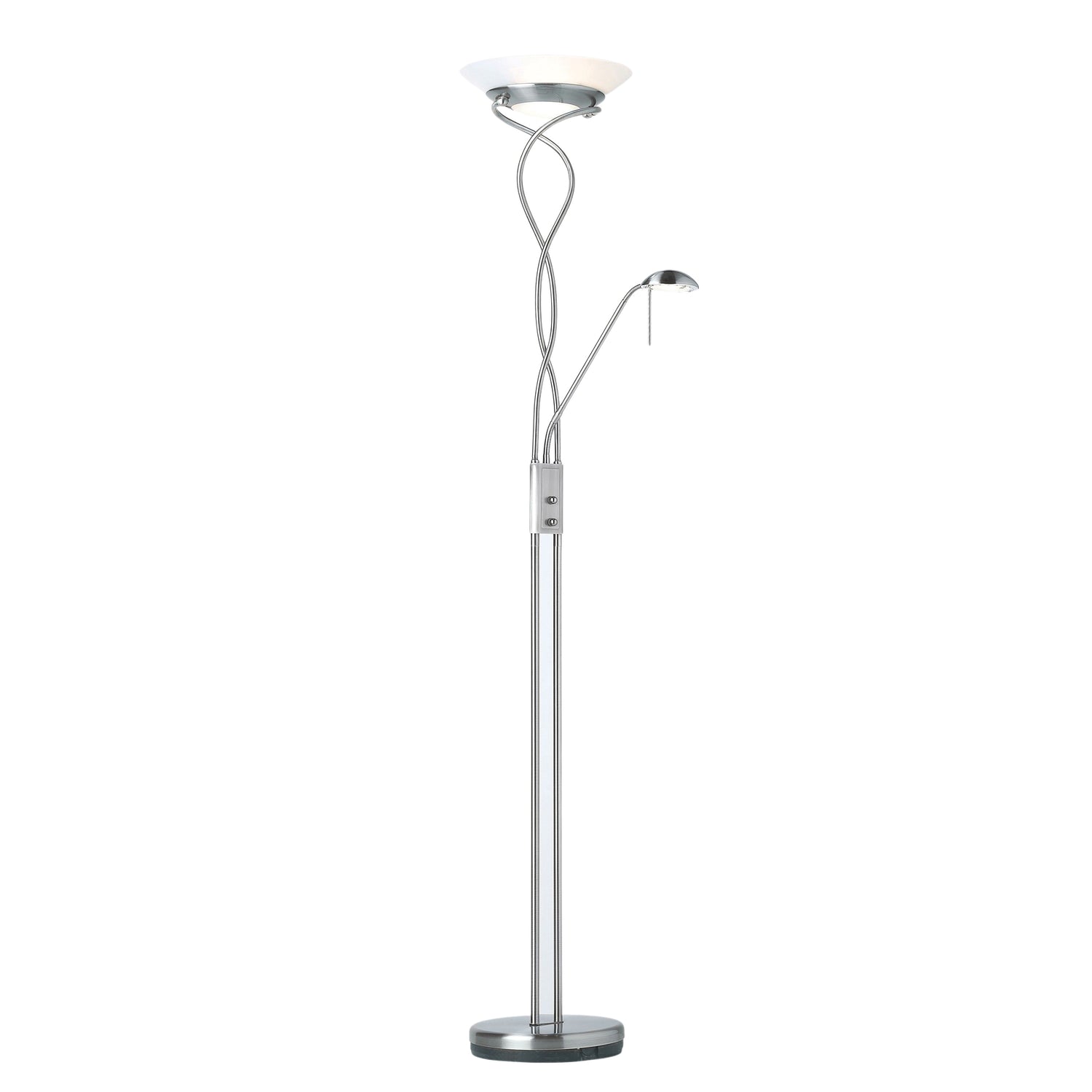 Monaco Floor Lamp - Satin Chrome from SSS Home Needs - Floor lighting Ireland