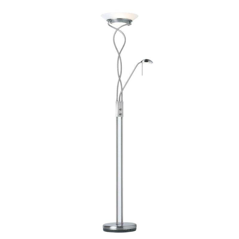 Monaco Floor Lamp - Satin Chrome from SSS Home Needs - Floor lighting Ireland