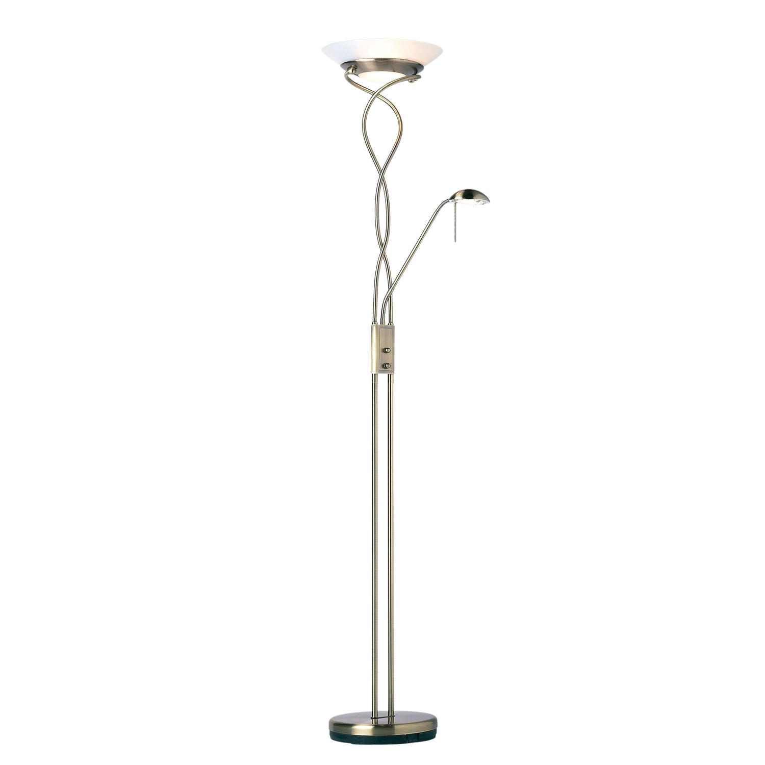 Monaco Floor Lamp - Antique Brass from SSS Home Needs - Floor lighting Ireland