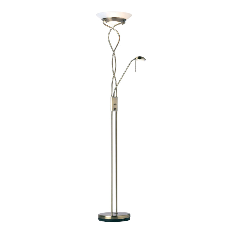 Monaco Floor Lamp - Antique Brass from SSS Home Needs - Floor lighting Ireland