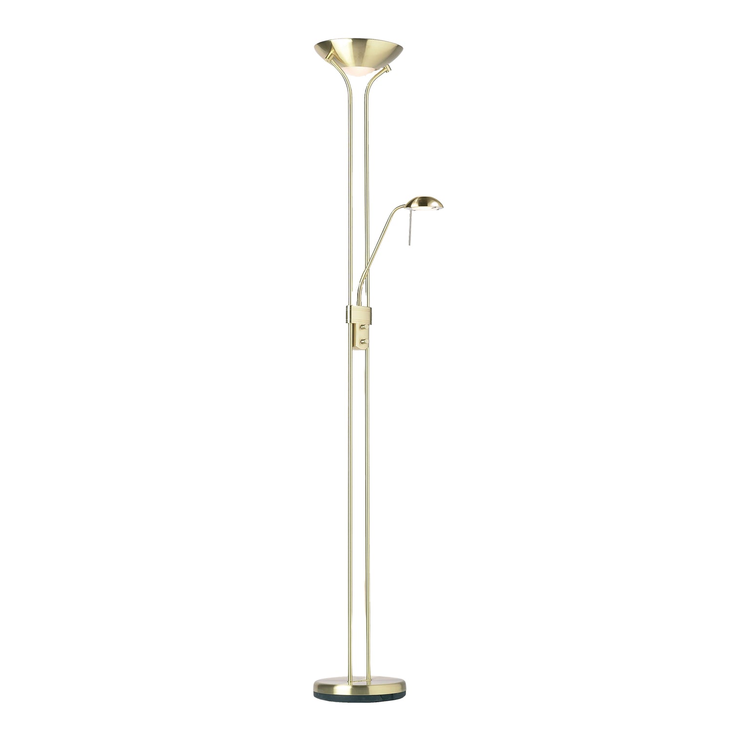 Rome Floor Lamp - Satin Brass from SSS Home Needs - Floor lighting Ireland