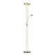 Rome Floor Lamp - Satin Brass from SSS Home Needs - Floor lighting Ireland