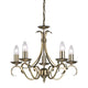 Bernice 5 Pendant Light - Antique Brass from SSS Home Needs - Pendant lighting Ireland