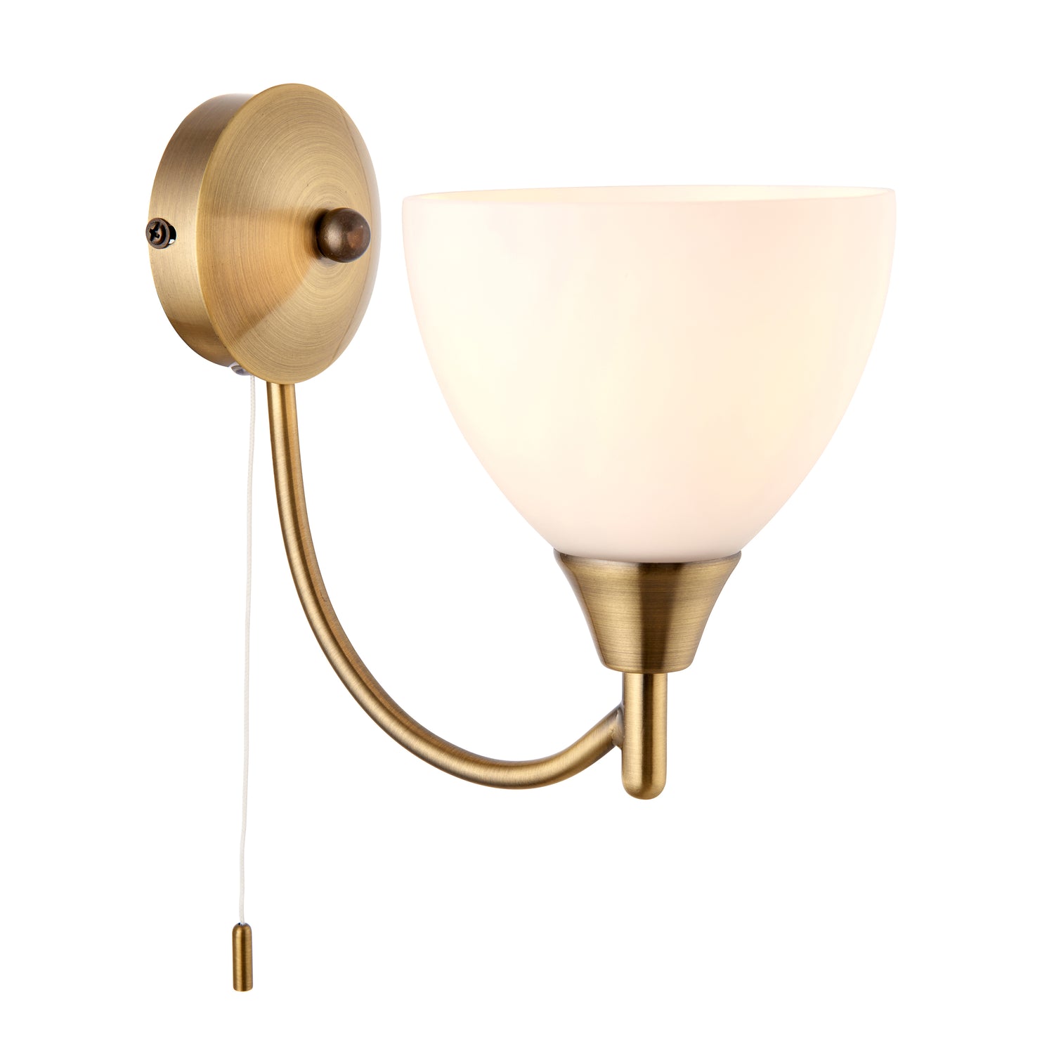 Alton 1 Wall Light Antique Brass from Sessa Interiors - Wall lighting Ireland