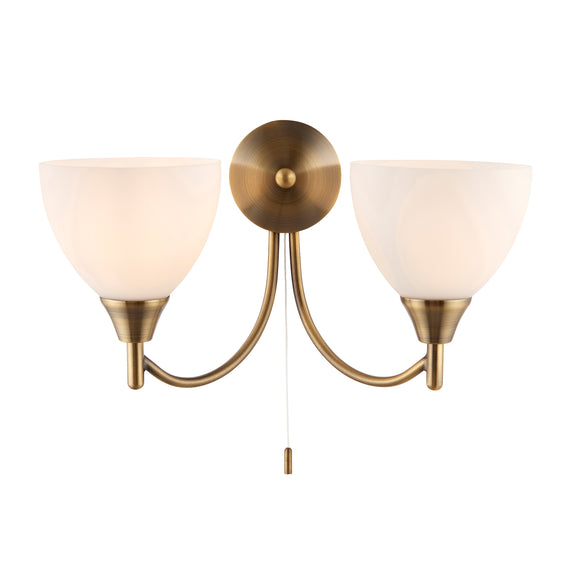 Alton 2 Wall Light Satin Chrome from SSS Home Needs - Wall lighting Ireland