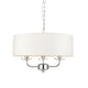 Nixon 3 Pendant Light - Bright Nickel from SSS Home Needs - Pendant lighting Ireland